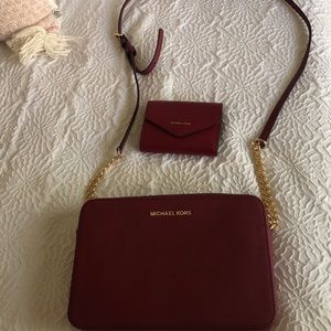 Micheal Kors crossbody bag and matching wallet